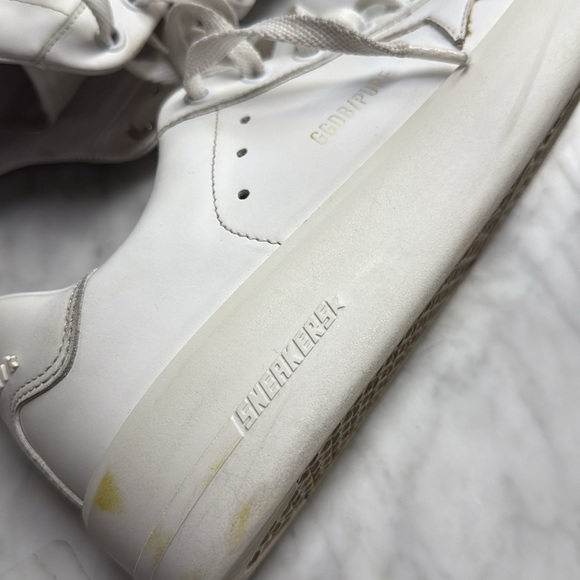 Golden Goose Pure-Star White Bio-Based Star and Heel Tab Sneakers Size 39 - Picture 11 of 14